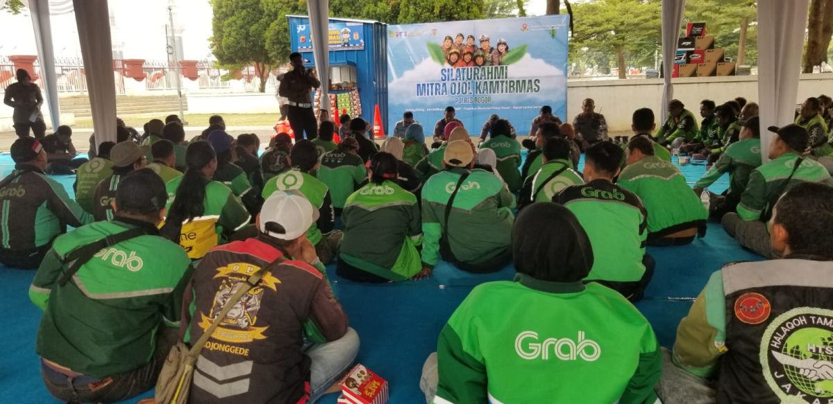 Kapolres Bogor Titip Pesan Kamtibmas, Ojol Diminta Jadi Mitra Informasi Polisi