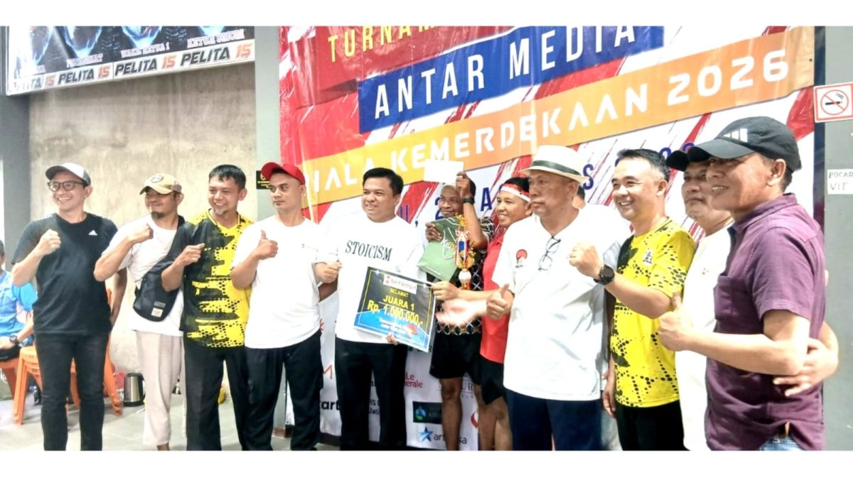 Rangkaian Hari Kemerdekaan RI, Puluhan Wartawan Meriahkan Turnamen Tenis Meja Antarmedia