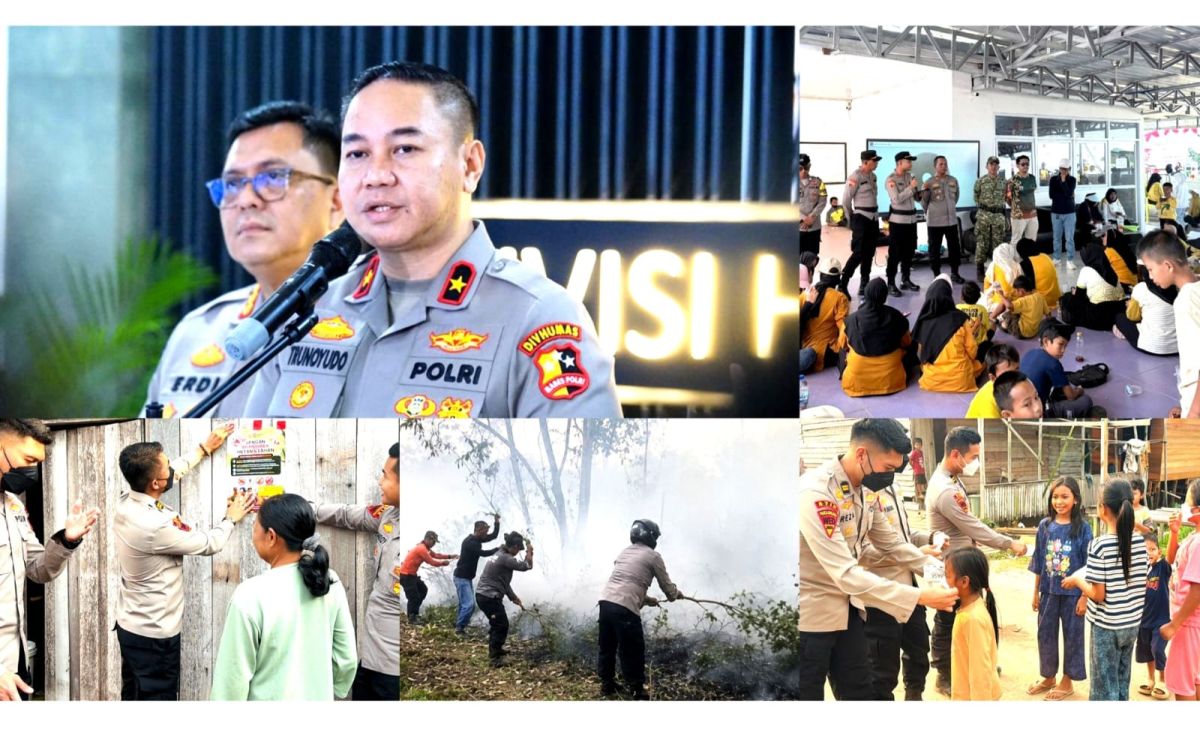 Peserta Didik Polri Edukasi Masyarakat Cegah Karhutla Sebelum Api Menyala