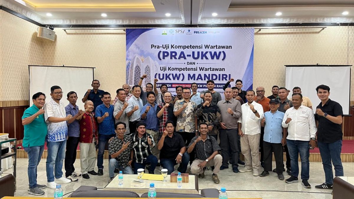 23 Wartawan Lulus UKW, SPS Aceh Tegaskan Pentingnya Pers Berintegritas