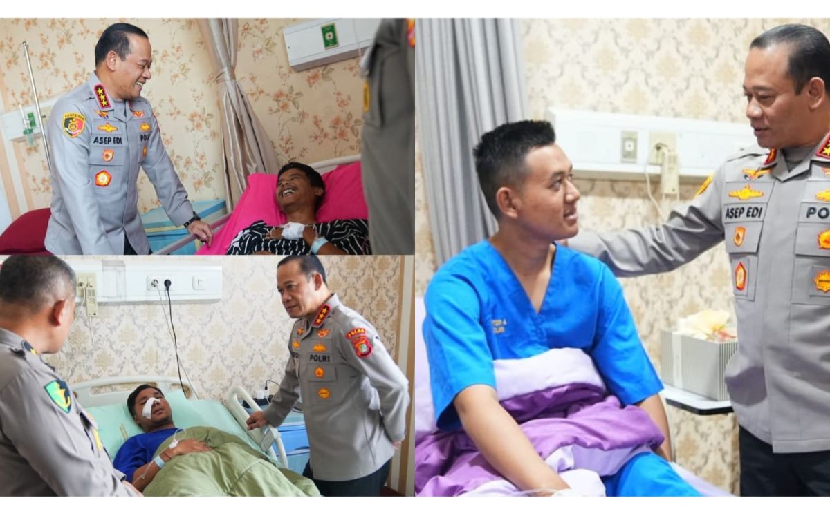 Rangkaian Aksi di Gedung DPR RI, Saat Dirawat Personel dan Pengemudi Ojol, Kapolda Metro Jaya Berikan Semangat