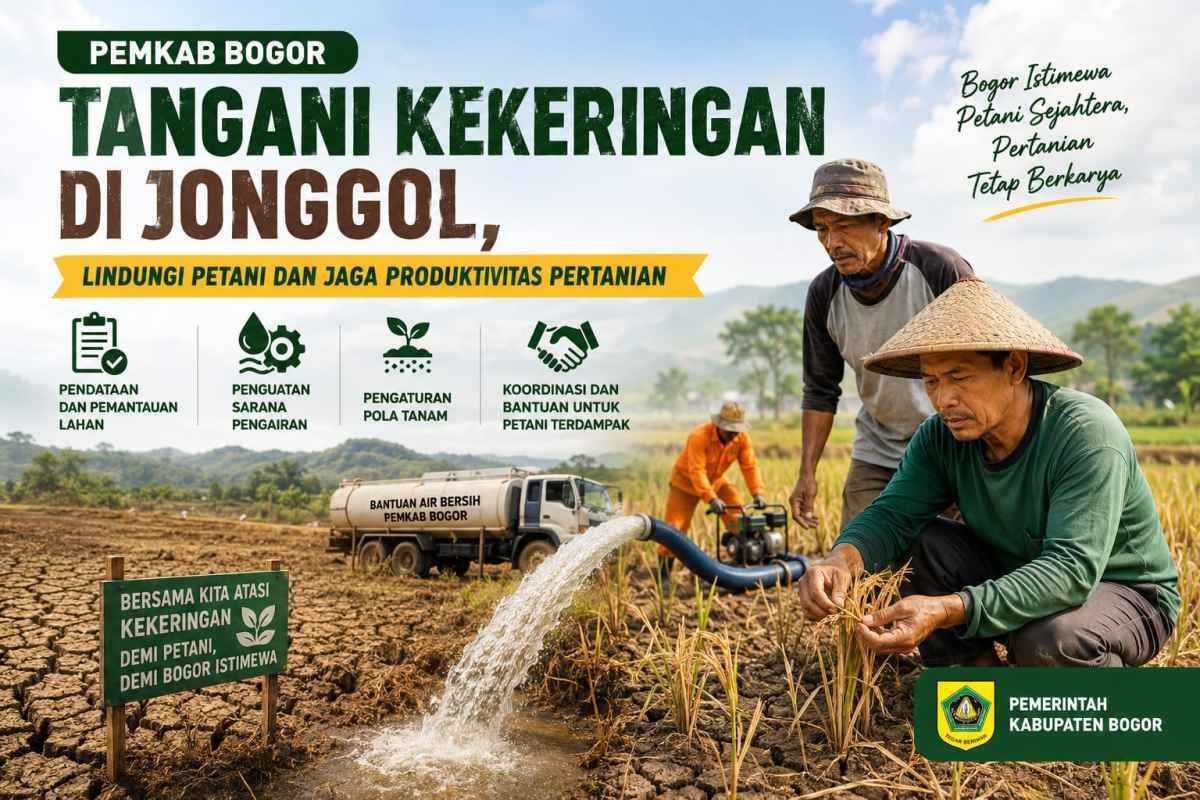 Pemkab Bogor Tangani Kekeringan di Jonggol, Lindungi Petani dan Jaga Produktivitas Pertanian