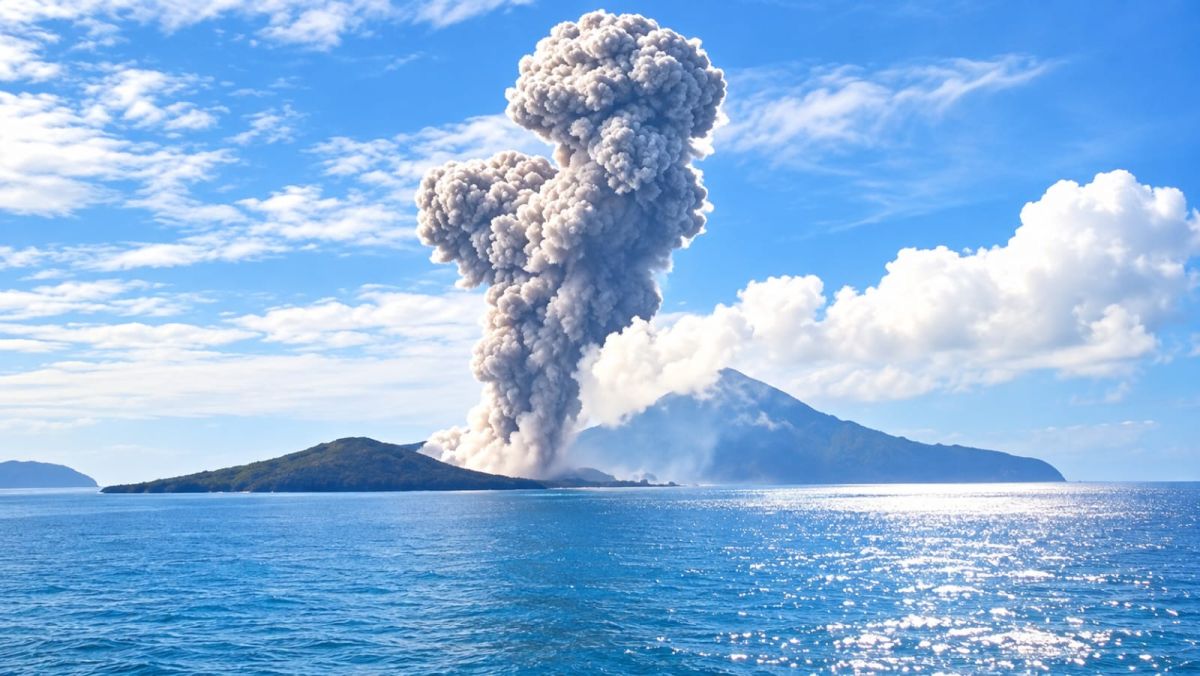 Aktivitas Meningkat Anak Gunung Krakatau Kembali Erupsi, Status Tetap Siaga Level  III